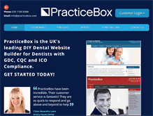 Tablet Screenshot of practicebox.com